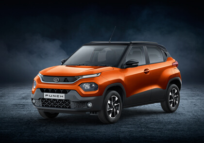 tata punch atomic orange